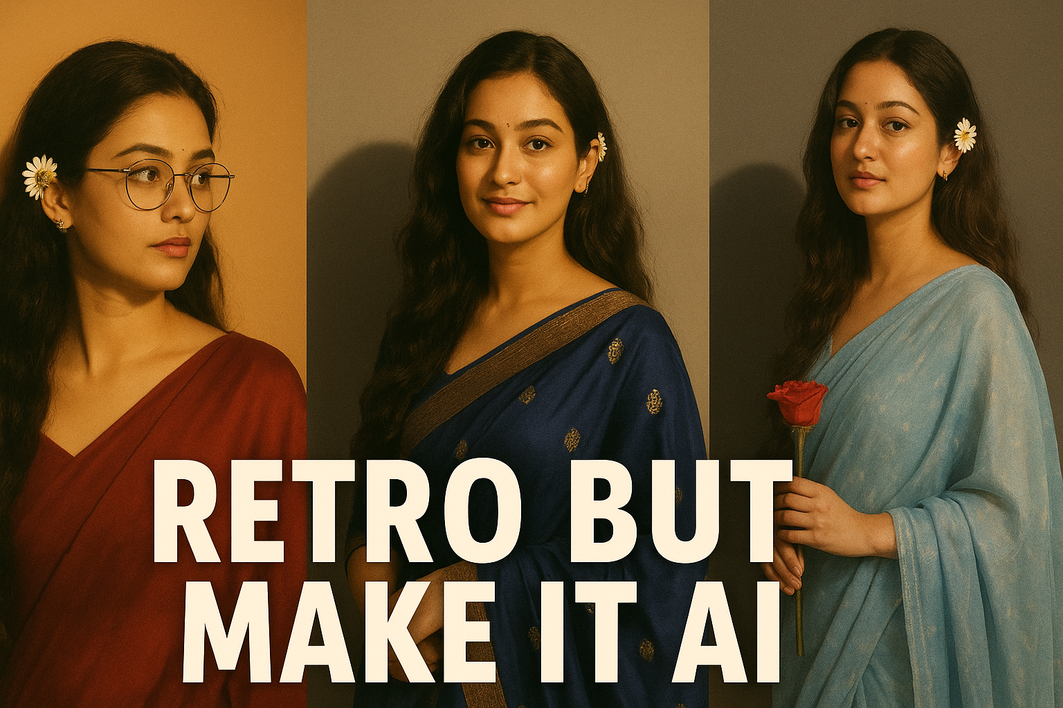 Retro sarees go viral with Gemini AI